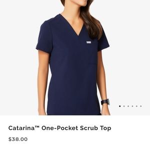 EUC figs Catarina scrub top